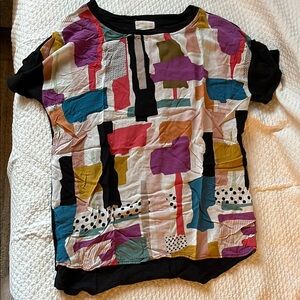 Colorful Abstract Women's Top